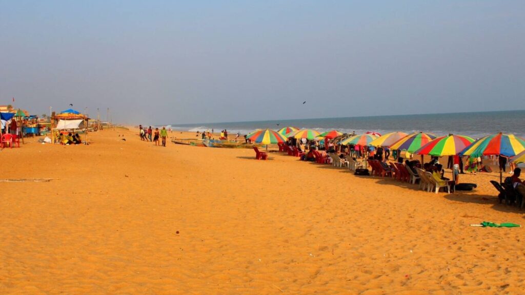 Puri Beach in Puri, Orissa