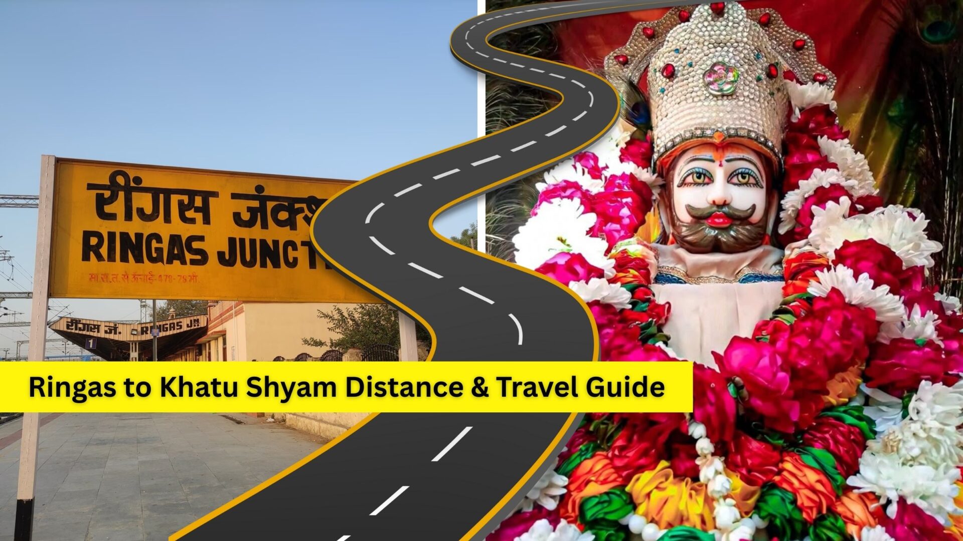 Ringas to Khatu Shyam Distance