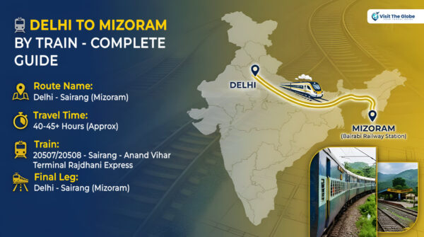 How to Go Mizoram from Delhi by Train