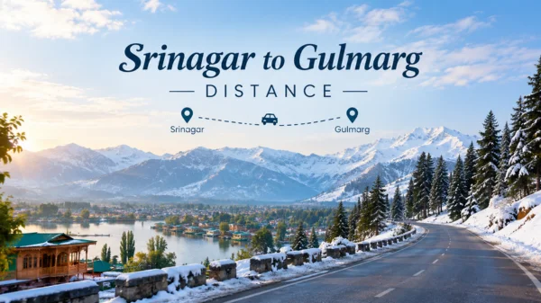 Srinagar to Gulmarg Distance